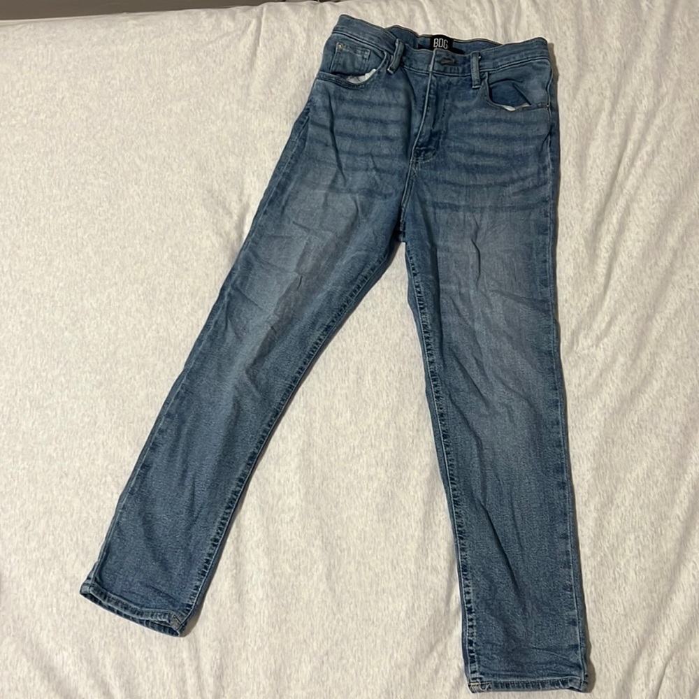 BDG Girlfriend High-Rise Cropped Jeans